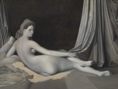 Odaliske in Grisaille, ca. 1824-34 von Jean Auguste Dominique Ingres