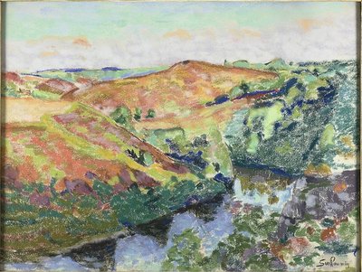 Landschaft in Crozant von Jean Baptiste Armand Guillaumin
