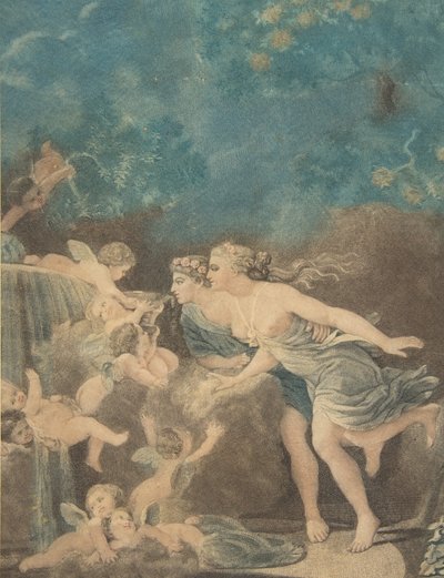Der Brunnen der Liebe, spätes 18. Jahrhundert von Jean Baptiste Audebert