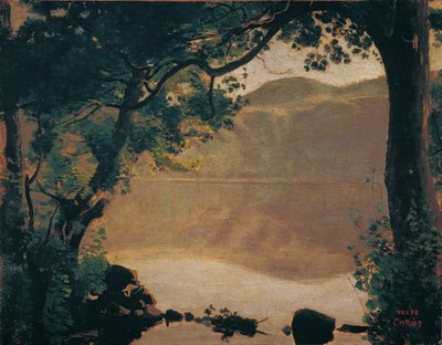 Der Nemisee von Jean Baptiste Camille Corot