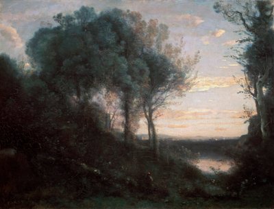 Abend, 1850-1860er Jahre von Jean Baptiste Camille Corot