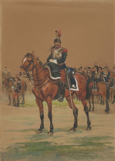 Französischer Kürassier, 1872 von Jean Baptiste Edouard Detaille