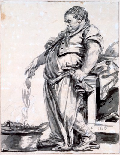Der Metzger, ca. 1745-1805 von Jean Baptiste Greuze