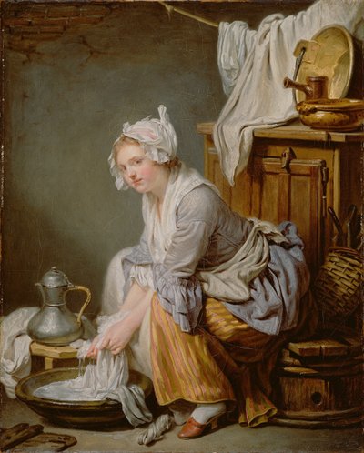 Die Wäscherin La Blanchisseuse, 1761 von Jean Baptiste Greuze