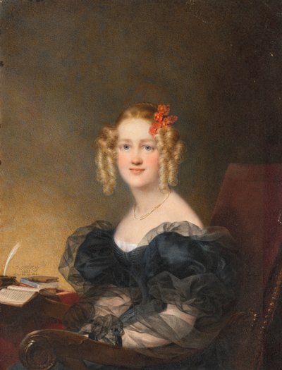 Porträt einer Frau von Jean Baptiste Isabey