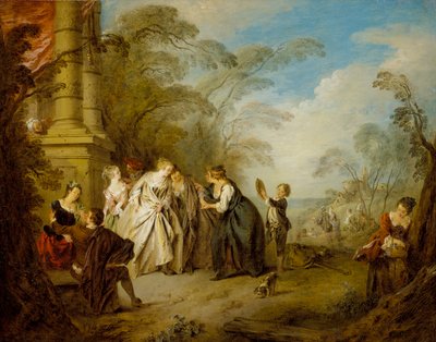 Die Wahrsagerin, 1731 von Jean Baptiste Joseph Pater