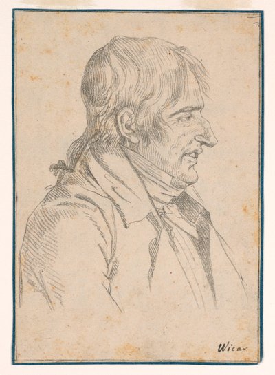 Porträt eines Mannes von Jean Baptiste Joseph Wicar