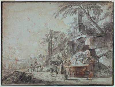 An einem Brunnen von Jean Baptiste Lallemand