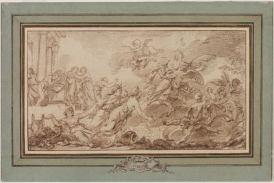 Boreas entführt Oreithyia von Jean Baptiste Marie Pierre