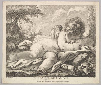 Der Schlaf des Amor von Jean Baptiste Michel