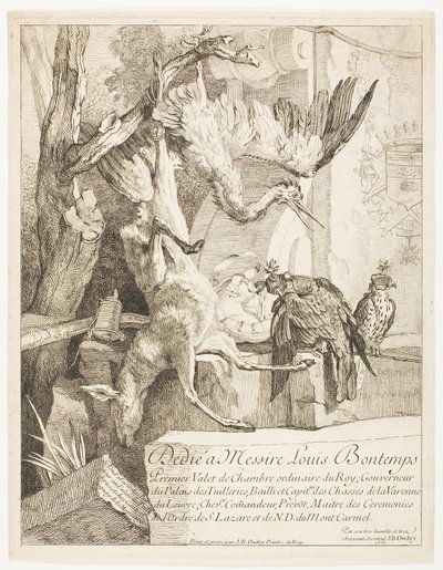 Vier Jagdmotive, Nr. 1 von Jean Baptiste Oudry
