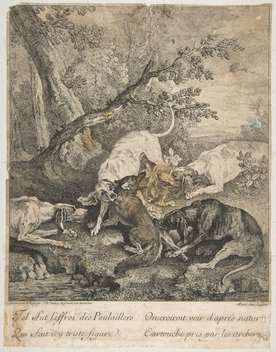 Fuchsjagd, 1736 von Jean Baptiste Oudry