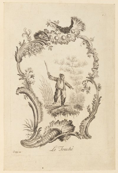 Der Tastsinn, aus "Die fünf Sinne" von Jean Baptiste Pillement