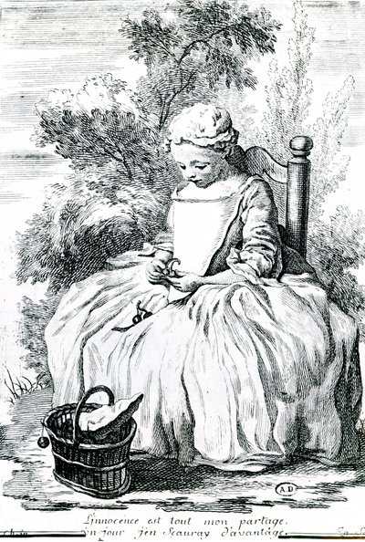 Die Unschuld, ca. 1738 von Jean Baptiste Simeon (after) Chardin