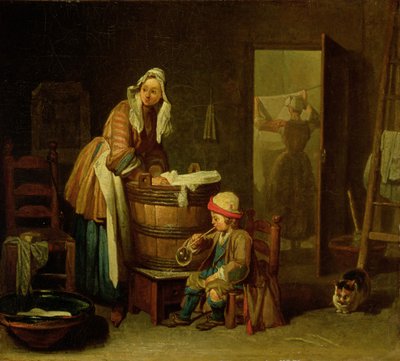 Die Wäscherin von Jean Baptiste Simeon Chardin