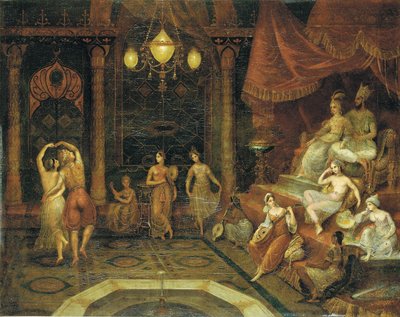 Den Sultan unterhalten von Jean Baptiste Vanmour