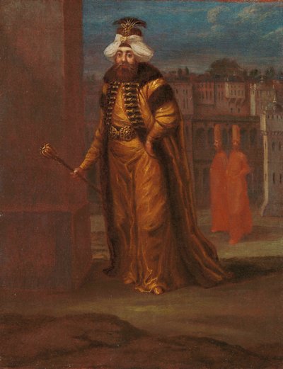 Sultan Ahmed III (Ahmet III) (1673-1736) von Jean Baptiste Vanmour