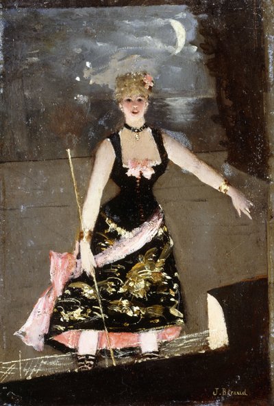 Die Sängerin im Musiksaal von Jean Beraud