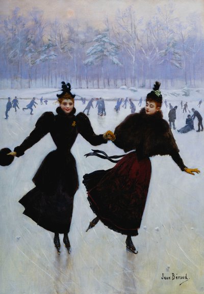 Die Schlittschuhläufer; Les Patineuses von Jean Beraud