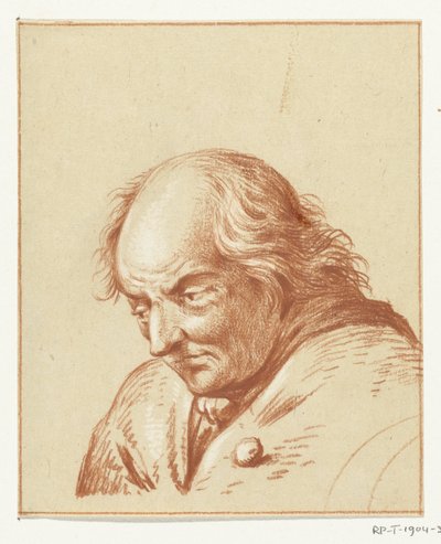 Büste eines Mannes, nach unten blickend von Jean Bernard