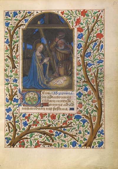 Die Geburt Christi von Jean Bourdichon
