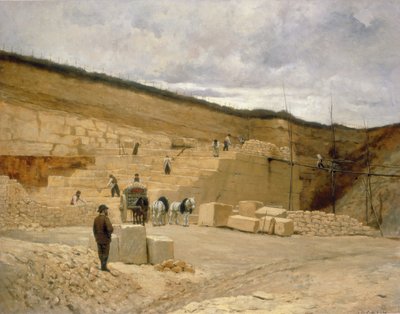 Monsieur Pascals Steinbruch bei Nanterre von Jean Charles Cazin