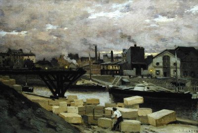 Die Kais, ca. 1885-90 von Jean Charles Cazin