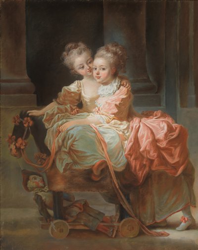 Die zwei Schwestern, 1770 von Jean Claude Richard Saint Non