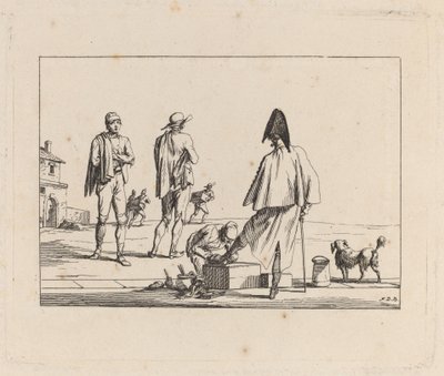 Kommandant lässt sich die Stiefel putzen von Jean Duplessis Bertaux
