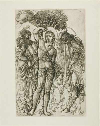 Heiliger Sebastian, Heiliger Antonius und Heiliger Rochus von Jean Duvet