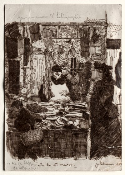 Auf dem alten Markt von Jean Emile Laboureur