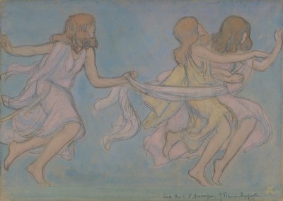 Kinder beim Spielen von Jean Francis Auburtin