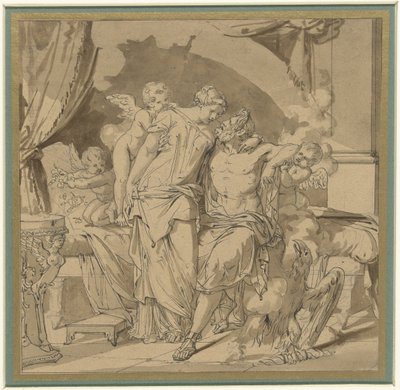 Jupiter und Juno in Umarmung von Jean Francois Bosio