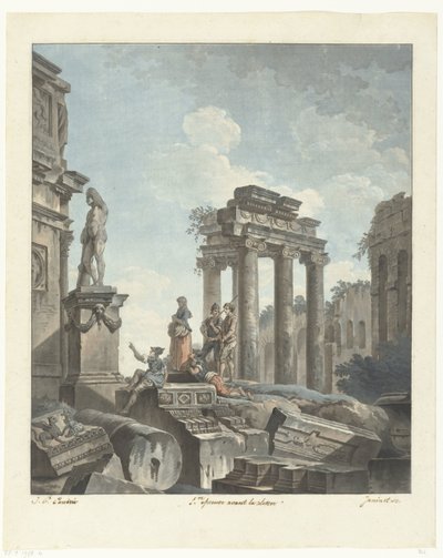 Antike Ruinen von Jean Francois Janinet