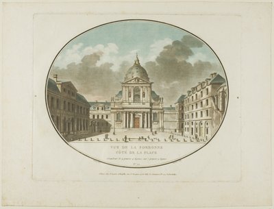Ansicht der Sorbonne von Jean Francois Janinet