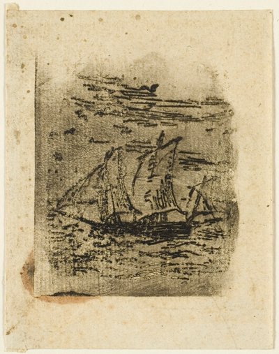 Ein Schiff unter Segeln von Jean Francois Millet