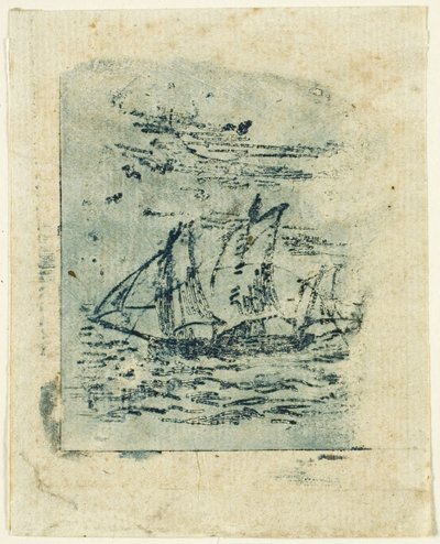 Ein Schiff unter Segeln von Jean Francois Millet