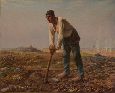 Mann mit einer Hacke von Jean Francois Millet