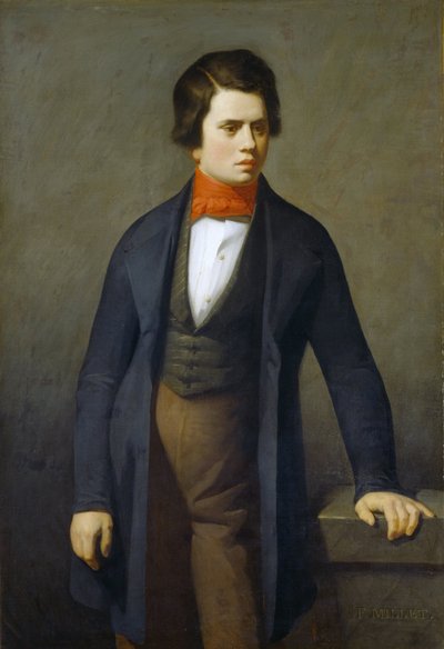 Porträt von Leconte de Lisle von Jean Francois Millet