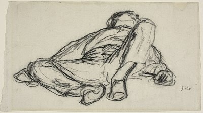 Schlafender Bauer von Jean Francois Millet