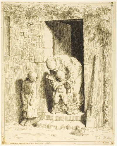 Die mütterliche Vorsicht von Jean Francois Millet