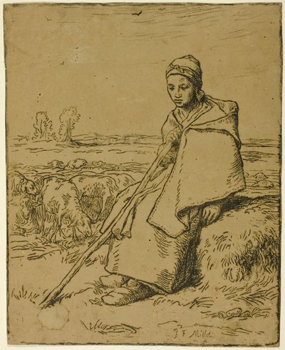 Die Schäferin von Jean Francois Millet