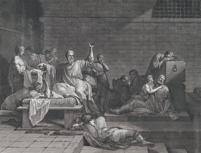 Der Tod des Sokrates, 1790 von Jean François Pierre Peyron