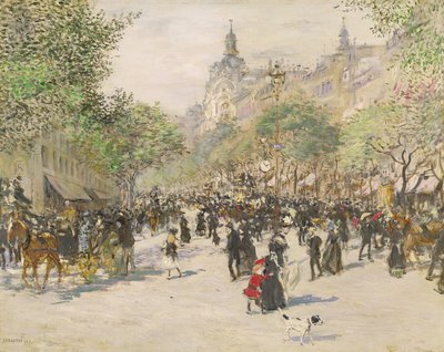 Boulevard Haussmann von Jean Francois Raffaelli