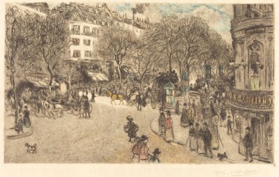 Der Boulevard des Italiens von Jean Francois Raffaelli