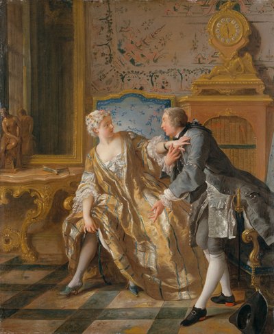 Das Strumpfband von Jean François de Troy