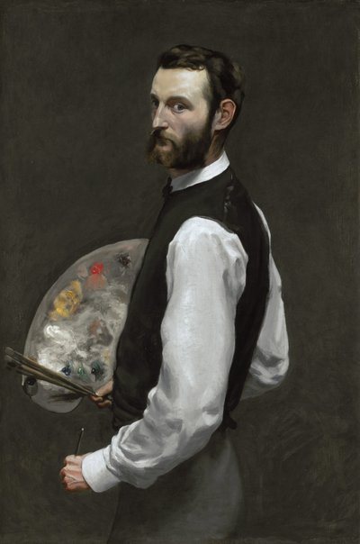 Selbstporträt, 1865-66 von Jean Frederic Bazille