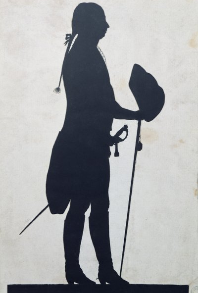 Silhouette eines Mannes von Jean Gaspard Lavater