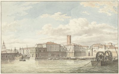 Der Hafen von Civitavecchia von Jean Grandjean