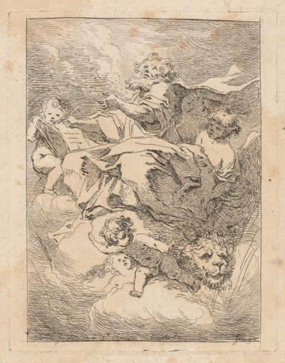 Sankt Markus von Jean Honoré Fragonard after Giovanni Lanfranco